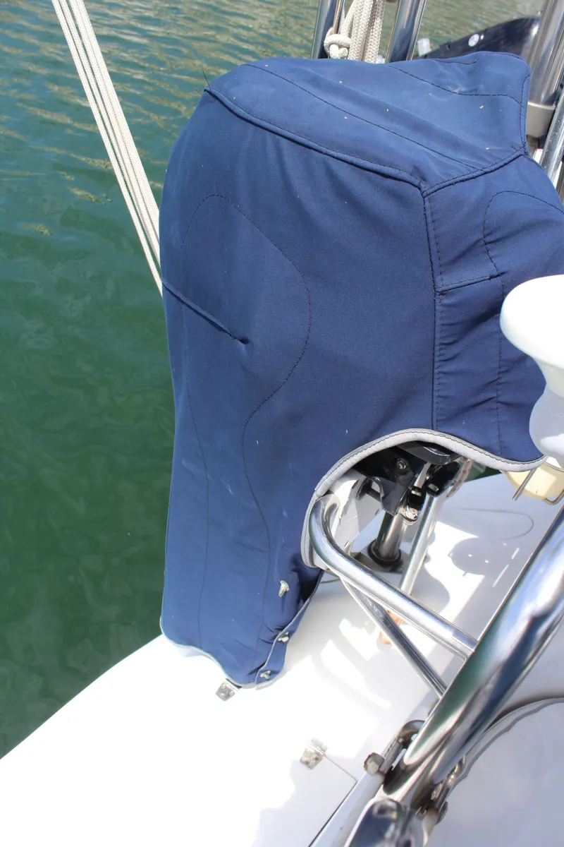 Slide: The Image of Covered helm on 2004 Catalina 42 MkII sailboat. - 8