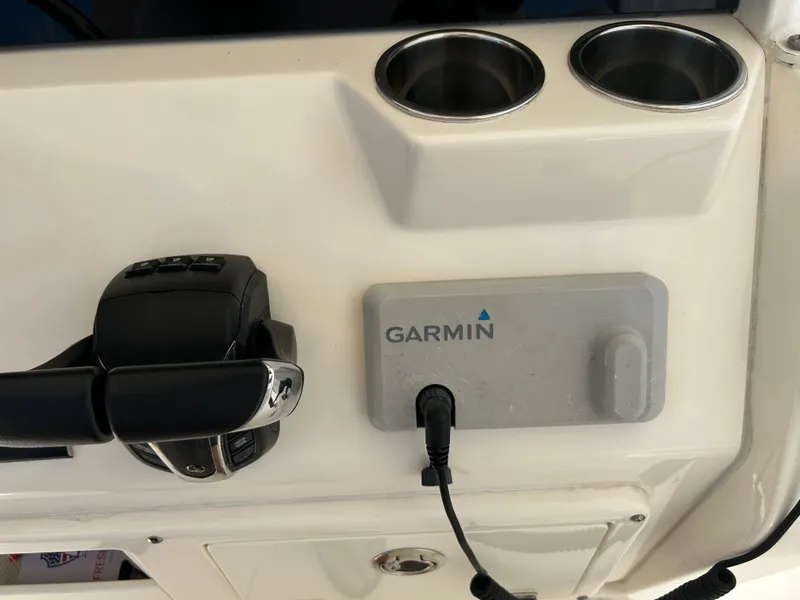 Slide: The Image of Cobia 262 Center Console 2022 with Garmin control and cup holders. - 6