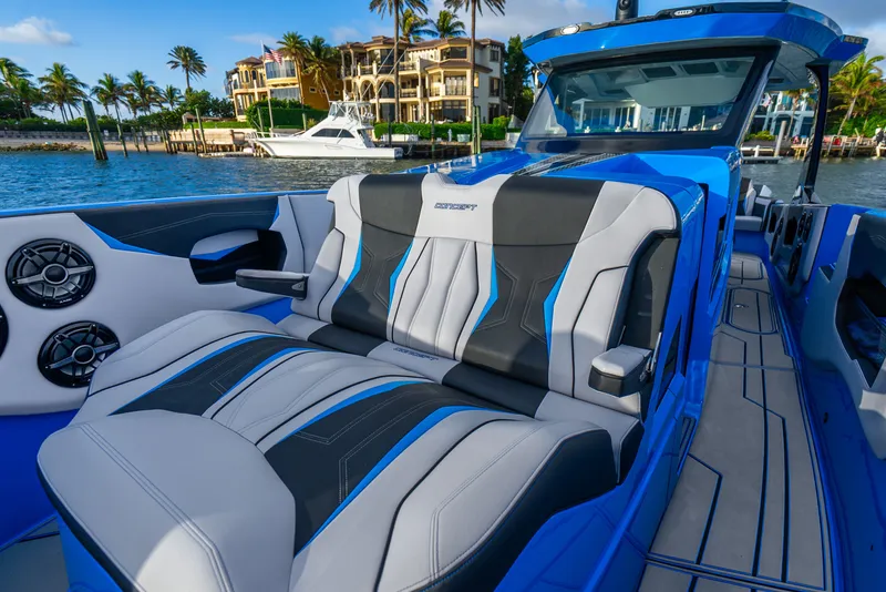 Slide: The Image of Luxurious 2026 Concept 44' Open Deck boat with stylish interior. - 19