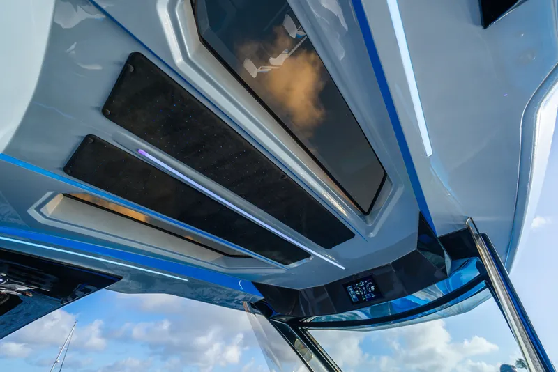 Slide: The Image of Interior view of Concept 44' Open Deck 2026 with modern design. - 25