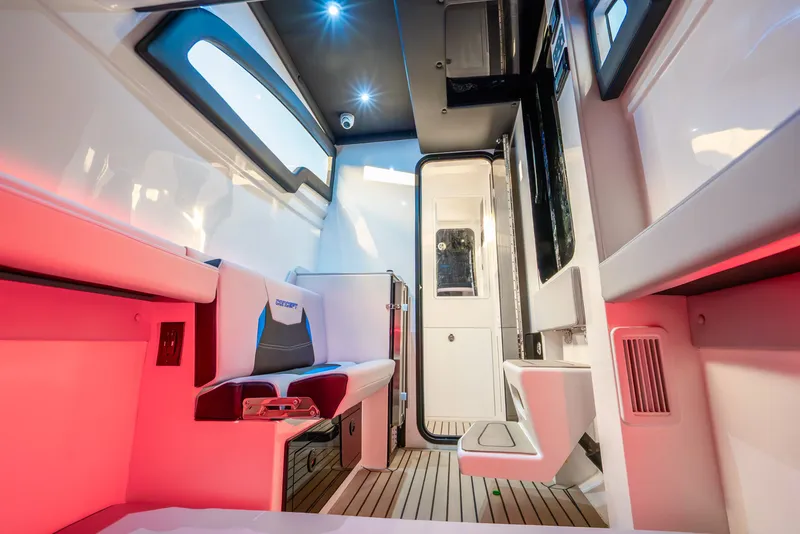 Slide: The Image of Interior of Concept 44' Open Deck 2026 with modern lighting. - 8