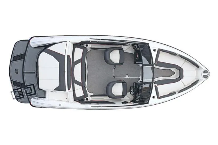 Slide: The Image of Manufacturer Provided Image: Aerial view of a 2013 Larson LSR 2300 I/O boat. - 6