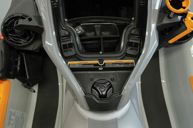 Slide: The Image of 2026 Sea-Doo FishPro Trophy 170 storage compartment with detailed interior view. - 16