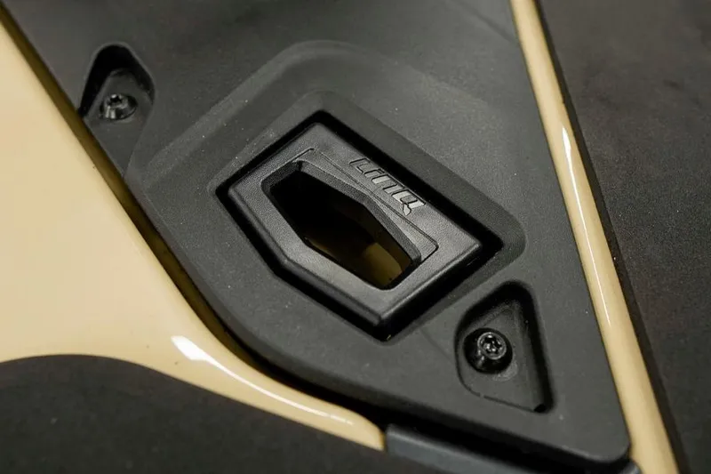 Slide: The Image of Close-up of 2026 Sea-Doo Wake Pro 230 handle detail, showcasing sleek design and craftsmanship. - 12