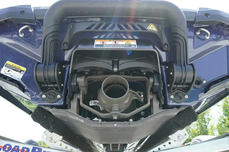 Slide: The Image of 2026 Sea-Doo GTX 170 jet propulsion system close-up, showcasing mechanical details. - 12