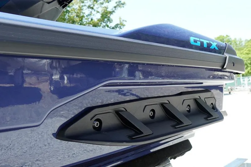 Slide: The Image of 2026 Sea-Doo GTX 170, close-up of sleek blue hull design. - 14