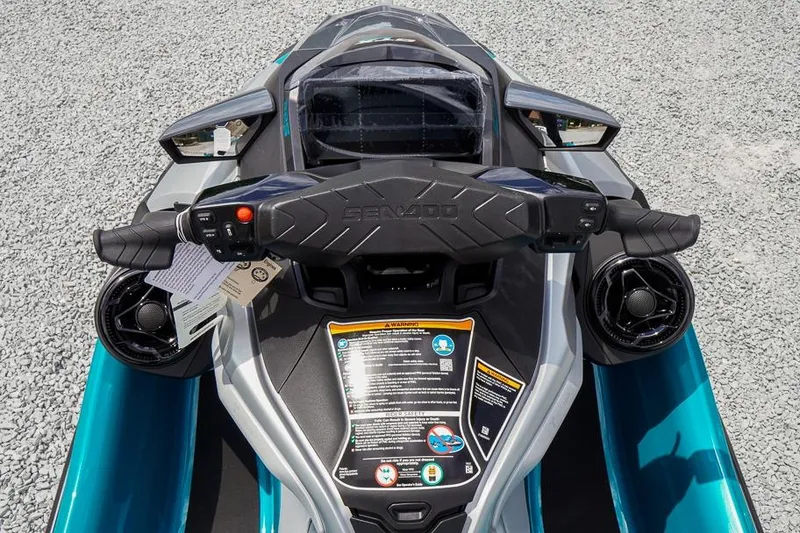 Slide: The Image of 2026 Sea-Doo GTX Limited 325 dashboard and controls, featuring sleek design and advanced technology. - 14