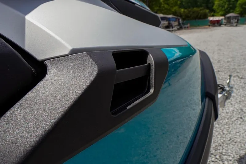 Slide: The Image of 2026 Sea-Doo GTX Limited 325 close-up, showcasing sleek design and vent detail. - 22