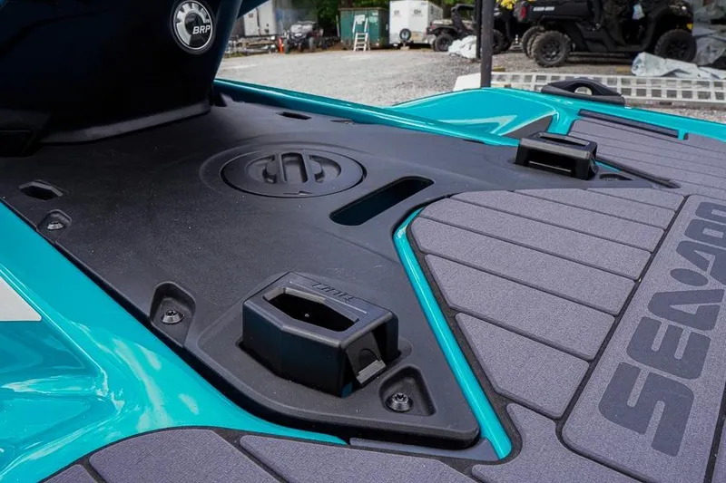 Slide: The Image of 2026 Sea-Doo GTX Limited 325 deck, featuring teal and black design elements. - 6