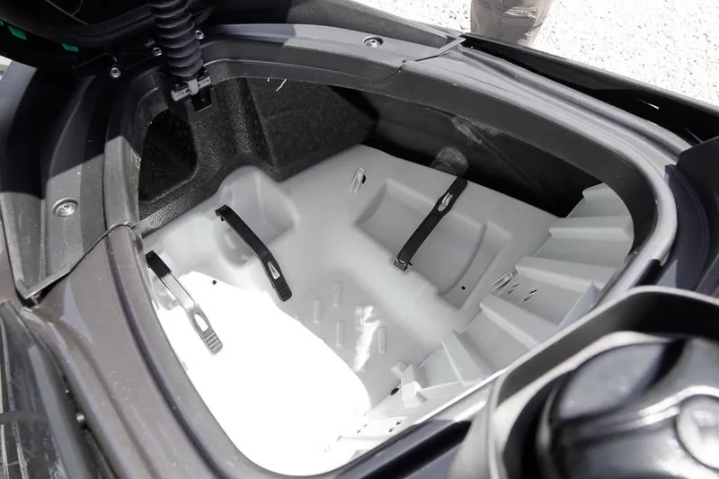 Slide: The Image of Open storage compartment of 2026 Sea-Doo GTI SE 170 watercraft. - 16