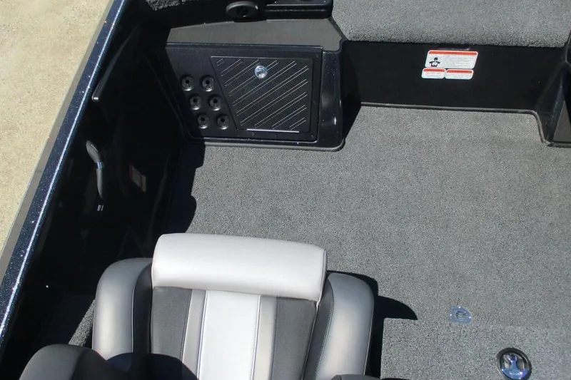 Slide: The Image of Interior of 2026 Nitro Z18 Pro boat featuring seating and storage compartments. - 8