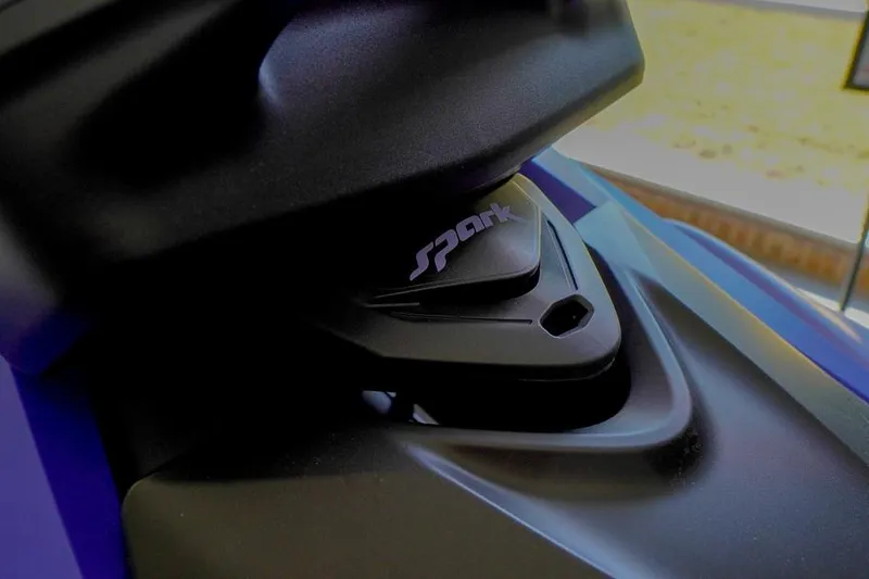 Slide: The Image of Close-up of 2026 Sea-Doo Spark for 3 watercraft detail. - 4