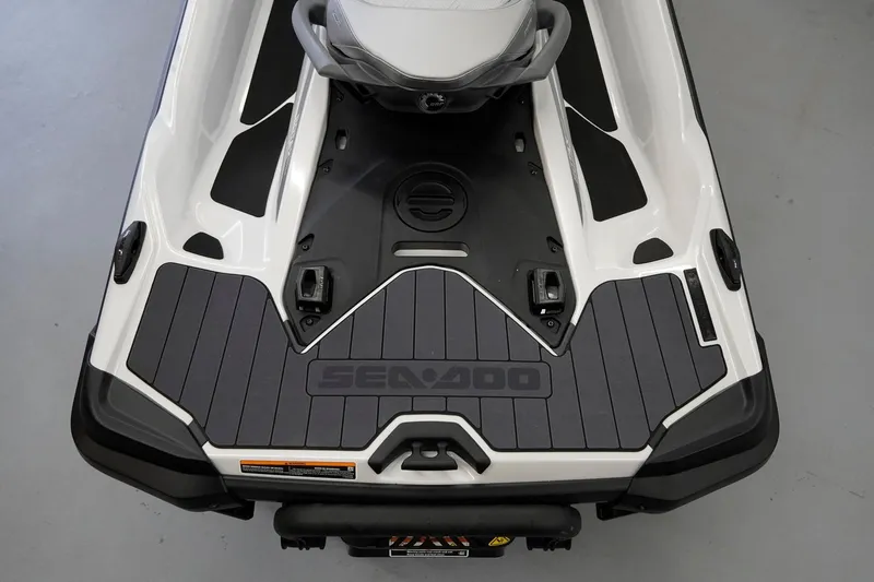 Slide: The Image of 2026 Sea-Doo GTX Limited 325 rear deck with sleek design and branding. - 10