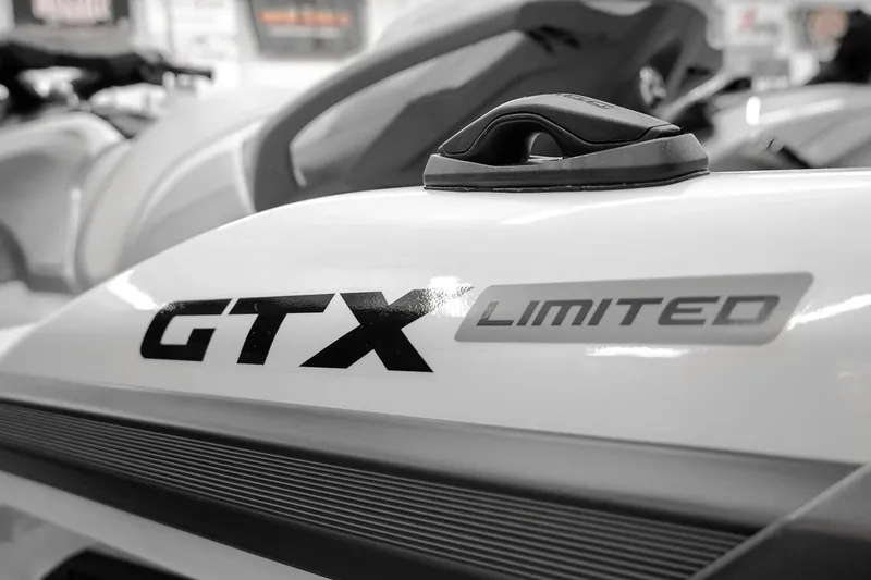 Slide: The Image of 2026 Sea-Doo GTX Limited 325 close-up, showcasing sleek design and branding. - 25
