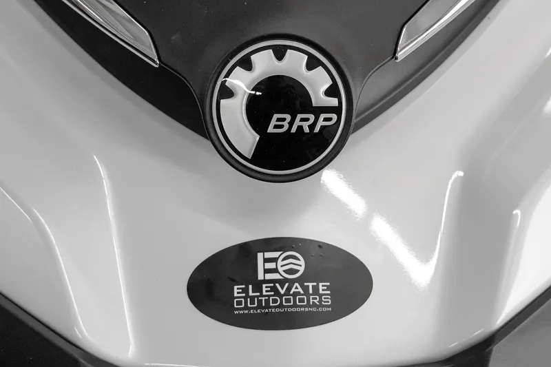 Slide: The Image of Close-up of 2026 Sea-Doo GTX Limited 325 with BRP and Elevate Outdoors logos. - 9