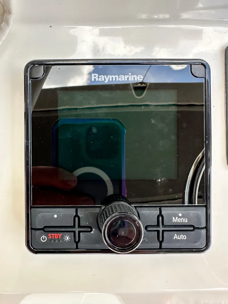 Slide: The Image of Raymarine control panel on 2022 Beneteau Swift Trawler 35 yacht. - 34