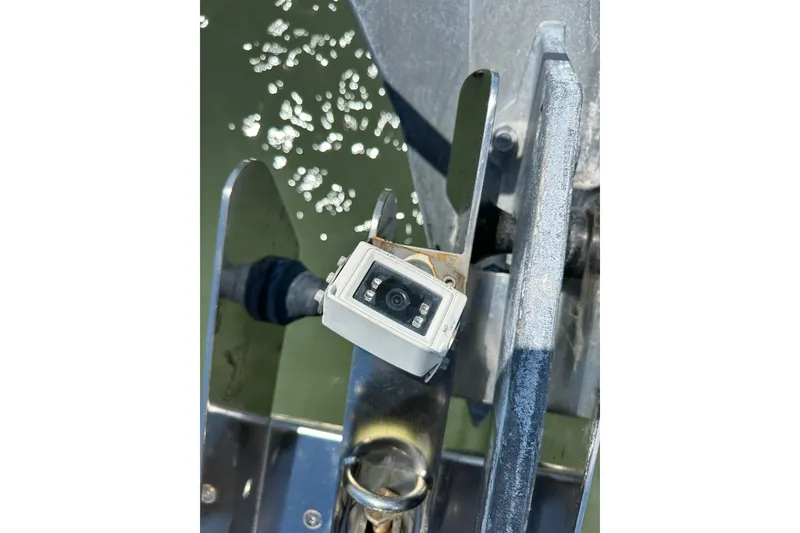 Slide: The Image of Close-up of a camera mounted on a Beneteau 50 yacht, 2000 model. - 53