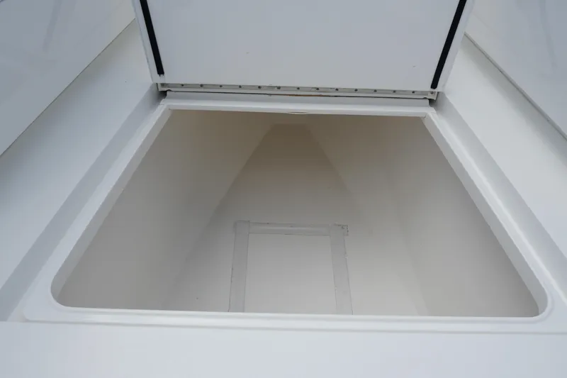 Slide: The Image of Storage compartment of 2022 Valhalla Boatworks V-41, showcasing spacious interior design. - 35
