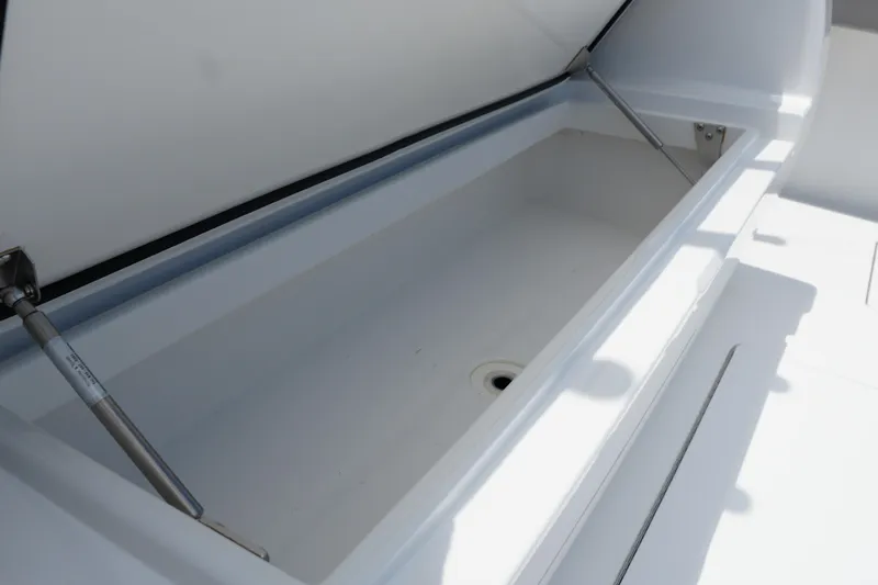 Slide: The Image of 2022 Valhalla Boatworks V-41 storage compartment, open and spacious design. - 46