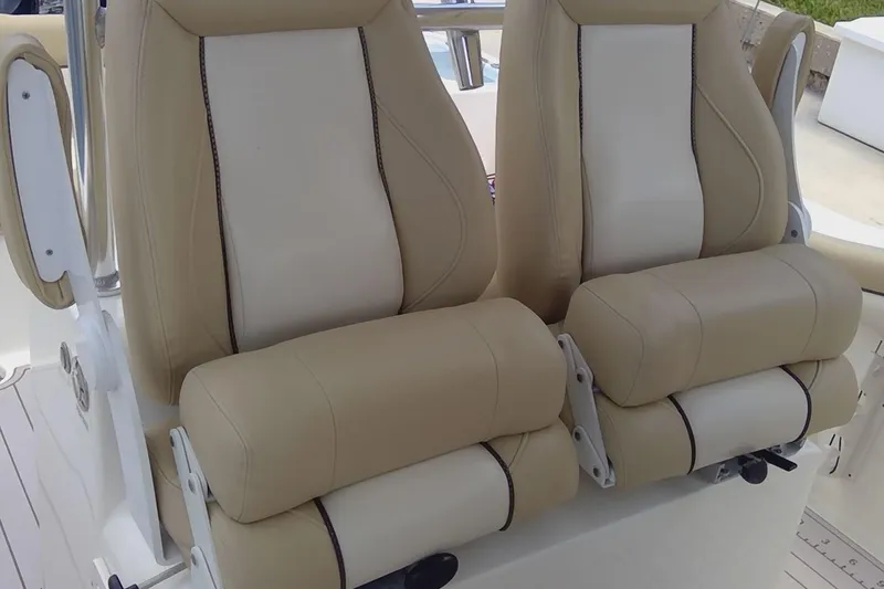 Slide: The Image of 2020 Key West 263 FS boat with stainless steel railing detail. - 31