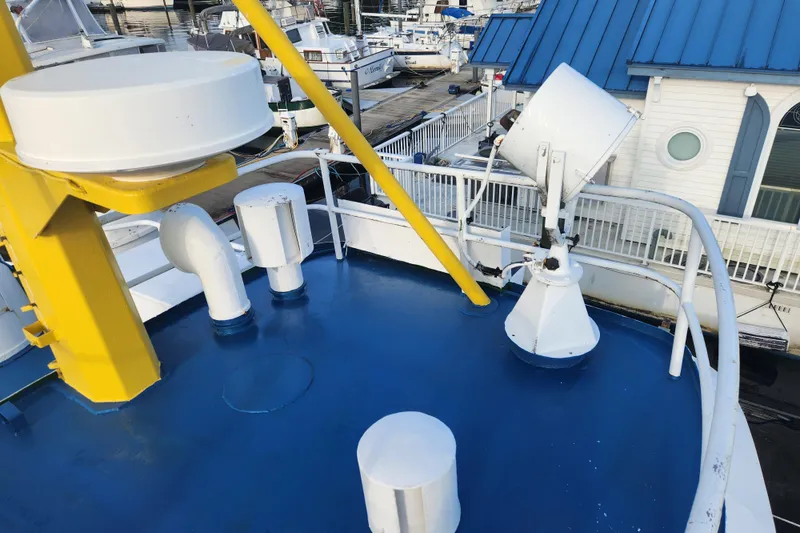 Slide: The Image of Deck of 1960 Stord Verft model 60 ship with radar and equipment. - 35