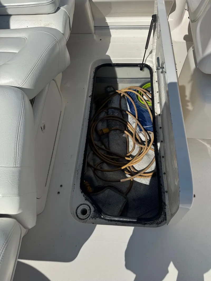 Slide: The Image of Storage compartment in Sea Ray 280 Sun Sport boat, 2021 model. - 18