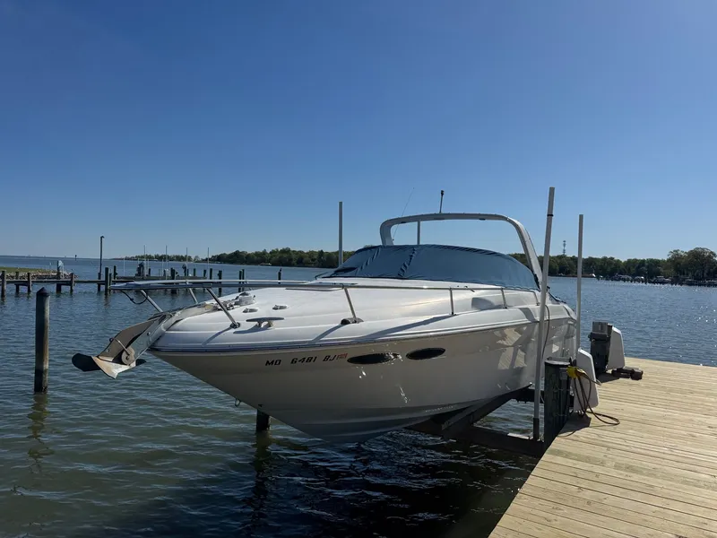 Slide: The Image of 2021 Sea Ray 280 Sun Sport boat at dock. - 3