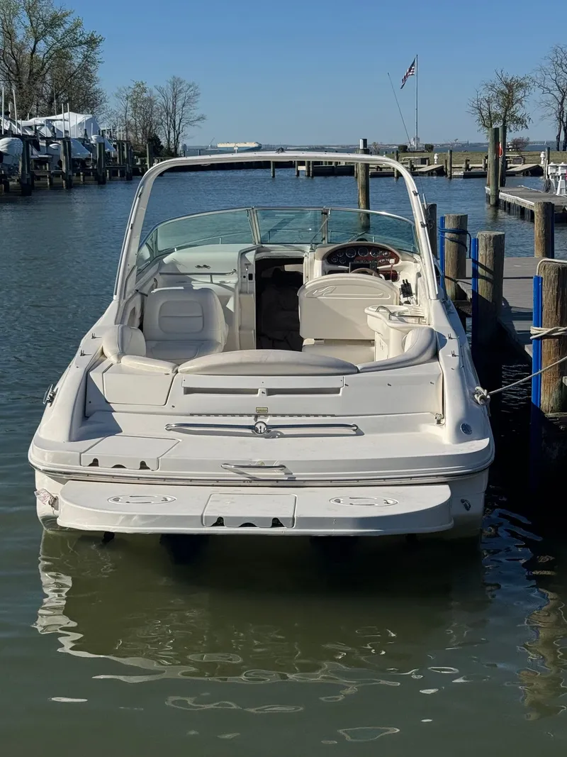 Slide: The Image of 2021 Sea Ray 280 Sun Sport at dock, calm waters. - 45
