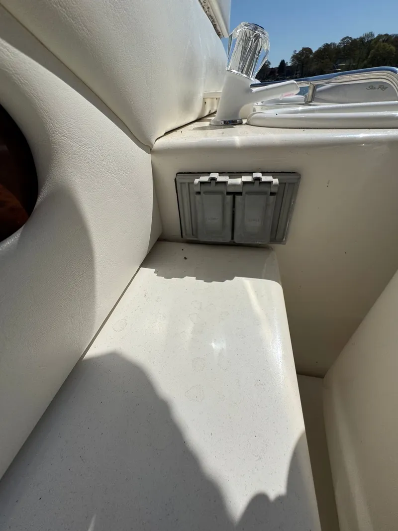 Slide: The Image of Interior of 2021 Sea Ray 280 Sun Sport with outlets. - 46