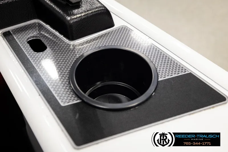 Slide: The Image of Cup holder detail on 2026 Lund 1875 Crossover XS boat console. - 43
