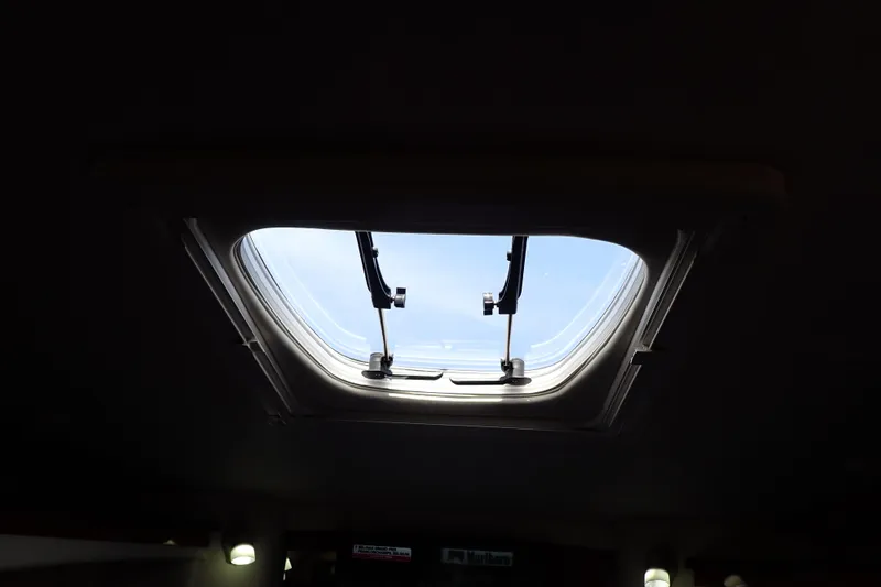 Slide: The Image of Hatch view from 2005 Sea Ray Sundancer 260 boat interior. - 70