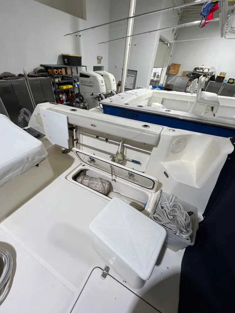 Slide: The Image of Interior view of a 2008 Pursuit OS 315 Offshore boat. - 10