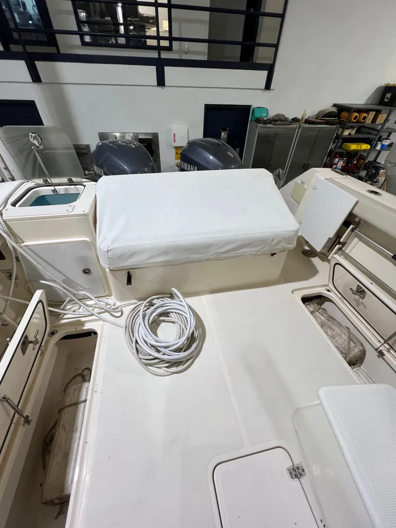 Slide: The Image of Interior view of a 2008 Pursuit OS 315 Offshore boat. - 11