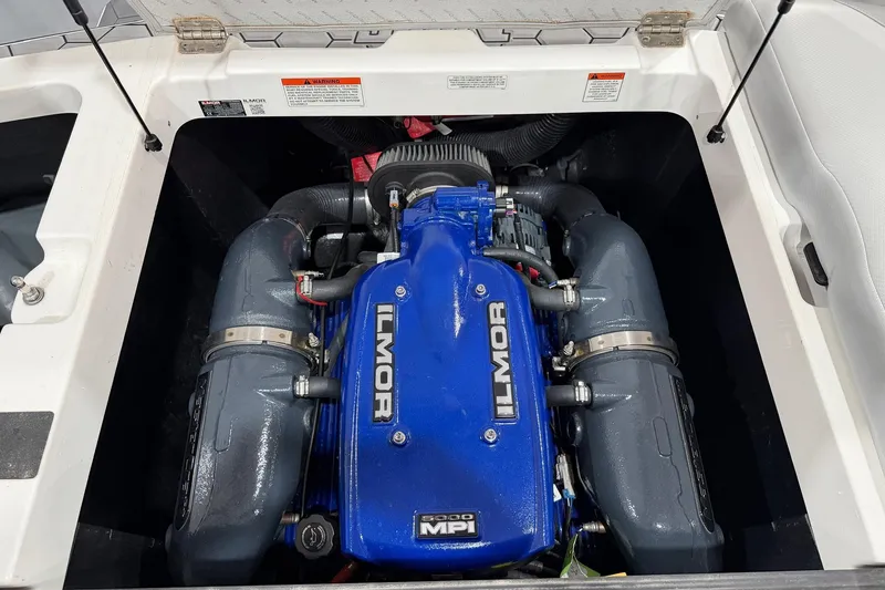 Slide: The Image of Ilmor engine in 2017 MasterCraft NXT22 boat, showcasing powerful performance components. - 13
