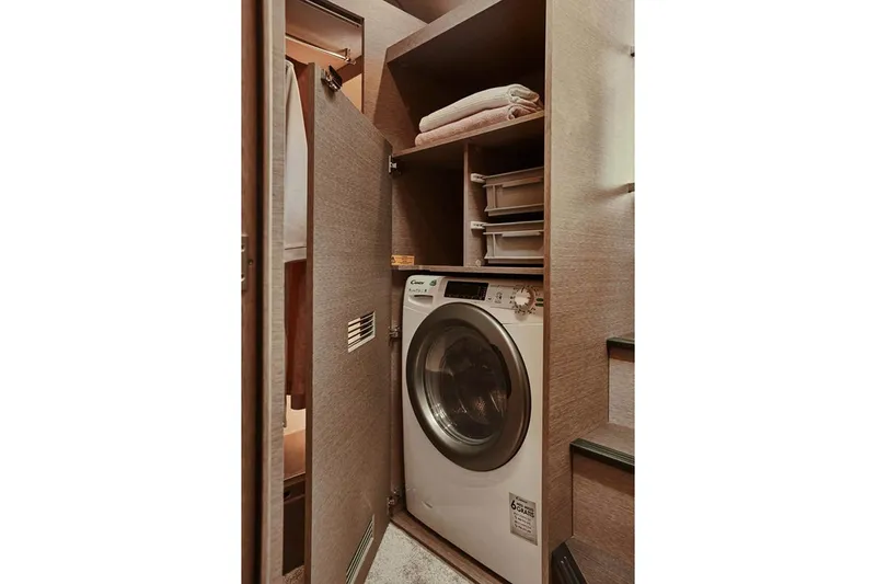 Slide: The Image of Washing machine in Prestige 420 yacht, year 2021. - 19