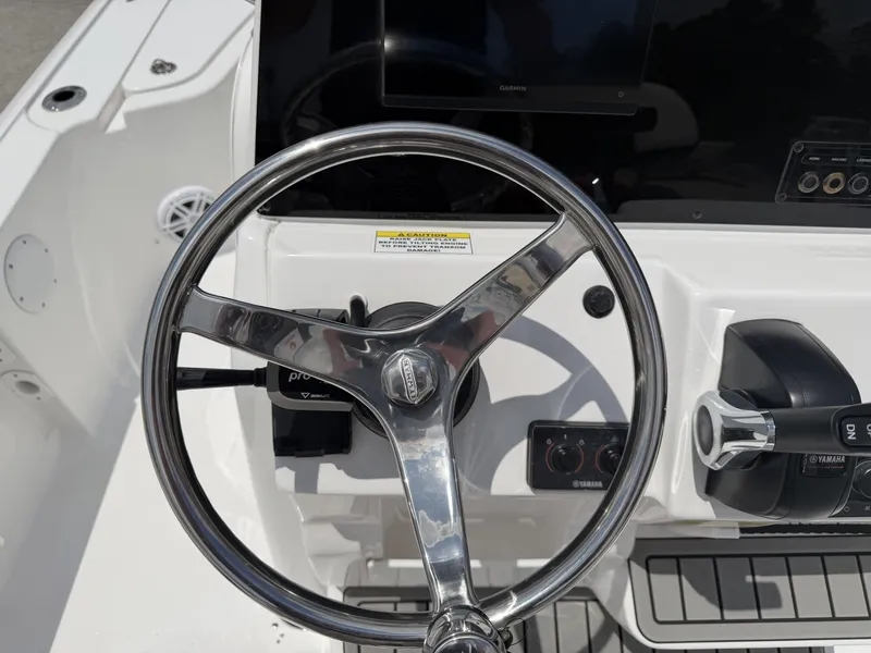 Slide: The Image of Steering console of Tidewater 2110BMT boat, year 2026. - 8