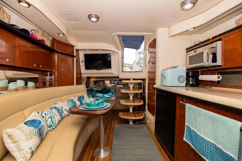 Slide: The Image of Luxurious interior of 2007 Sea Ray 340 Sundancer yacht with modern amenities. - 33