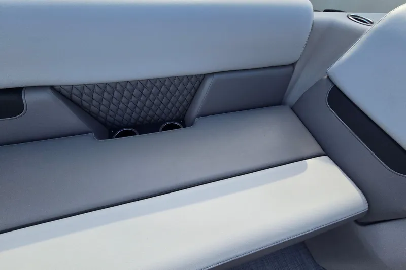 Slide: The Image of Luxurious seating on the 2026 Princecraft Vectra 23 RL pontoon boat. - 11
