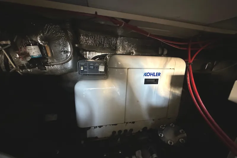 Slide: The Image of Engine room of 1999 Riviera 3600 Sport Yacht with Kohler generator. - 20