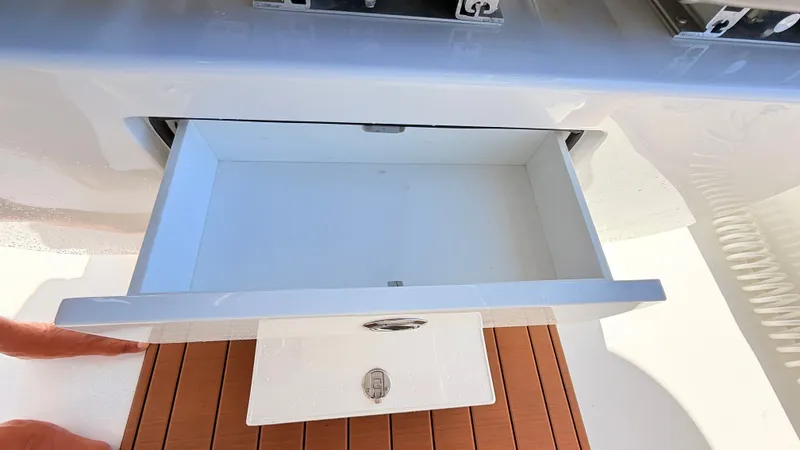 Slide: The Image of Open drawer on Valhalla Boatworks V33, model 2026. - 17