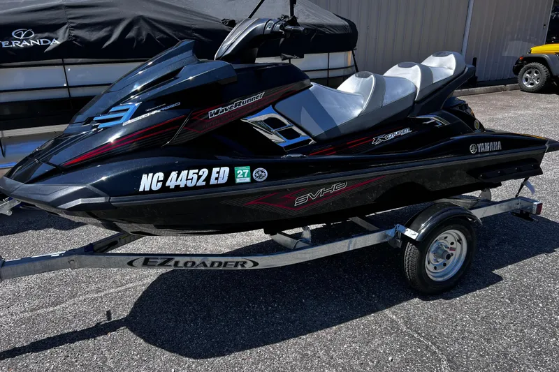 The Image of 2016 Yamaha WaveRunner FX Cruiser SVHO on trailer, parked outdoors. - 0