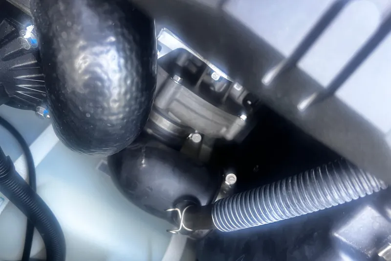 Slide: The Image of Close-up of 2016 Yamaha WaveRunner FX Cruiser SVHO engine components. - 21