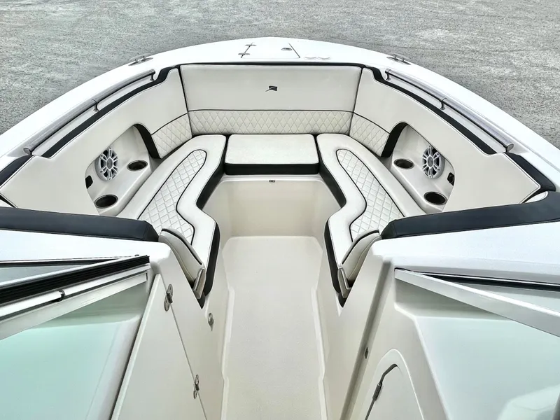 Slide: The Image of Interior of 2020 Stingray 269 DC boat with luxurious seating. - 31