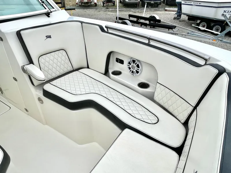 Slide: The Image of 2020 Stingray 269 DC interior with stylish upholstered seating. - 35
