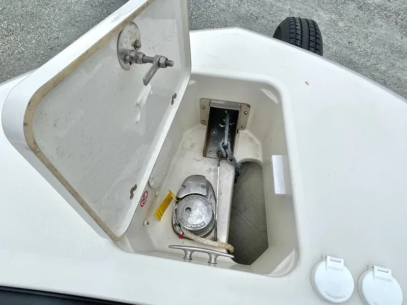 Slide: The Image of Anchor compartment of Stingray 269 DC boat, year 2020. - 38