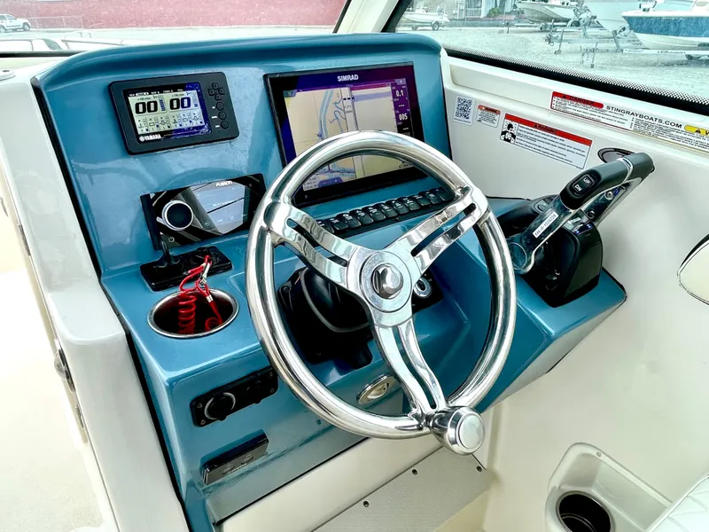 Slide: The Image of Stingray 269 DC boat helm console, 2020 model. - 43