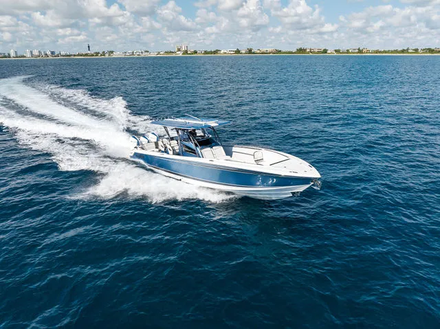 Slide: The Image of Nor-Tech 390 Sport Center Console 2022 - 23