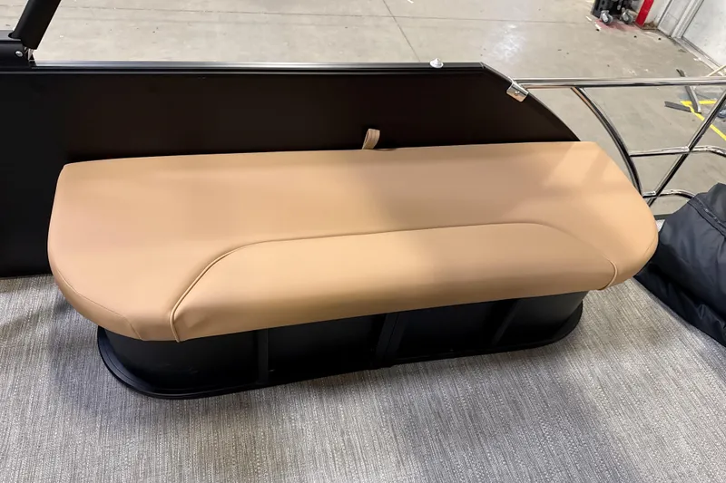 Slide: The Image of 2026 Godfrey Sweetwater 22' Tritoon lounge seat, tan upholstery, sleek design. - 42