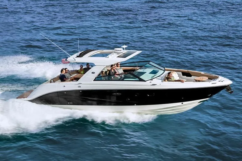 The Image of Manufacturer Provided Image: 2021 Sea Ray SLX 400 cruising on open water with passengers. - 0