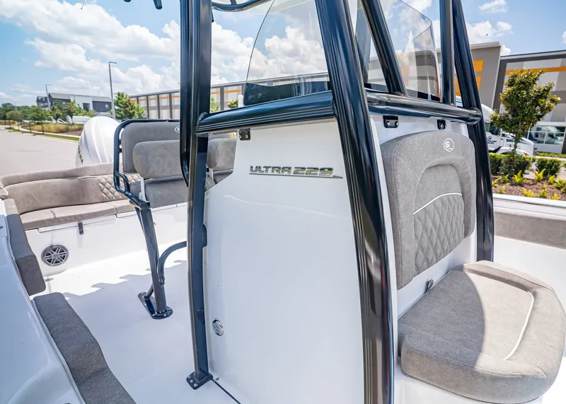 Slide: The Image of Interior view of Sea Hunt Ultra 229 boat, model year 2026. - 20